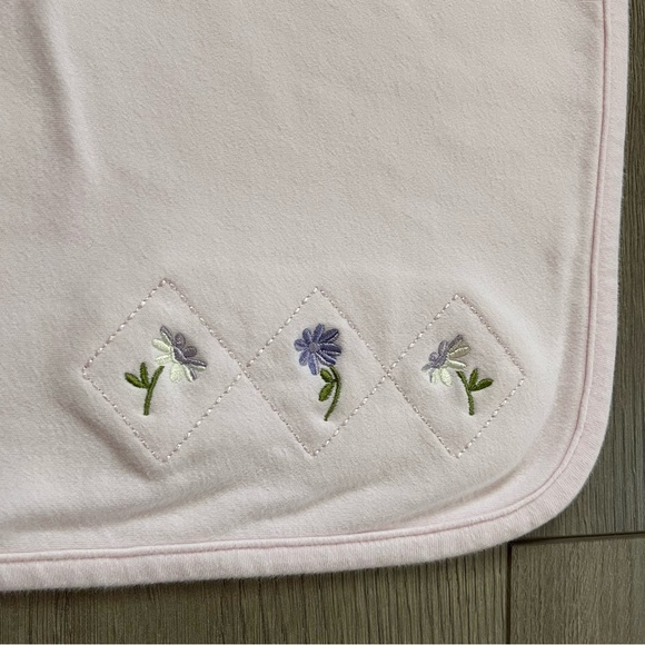Vintage Gymboree 2001 Pretty in Pink Floral Baby Blanket - Picture 3 of 10